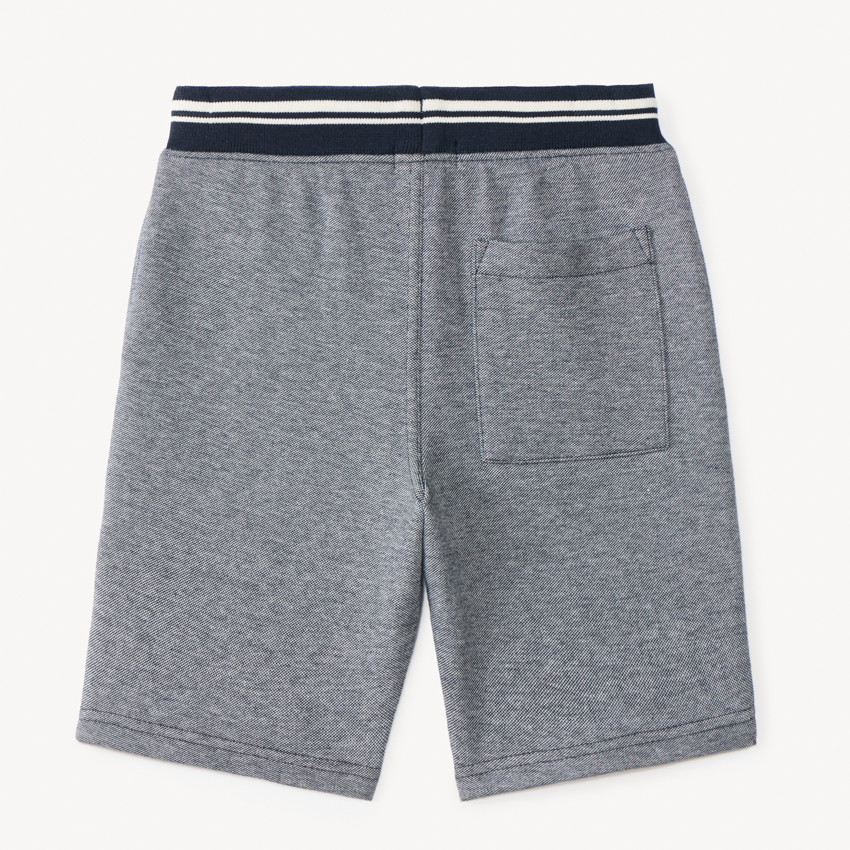 Bermuda en piqué effet chiné pour garçon 