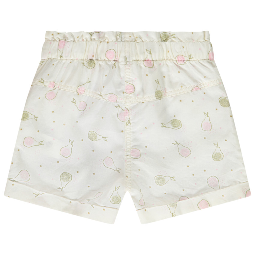 Short en lyocell imprimé poires pour bébé fille 