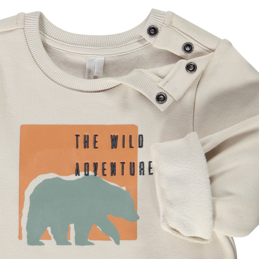 Sweat en molleton print fantaisie pour bébé garçon 