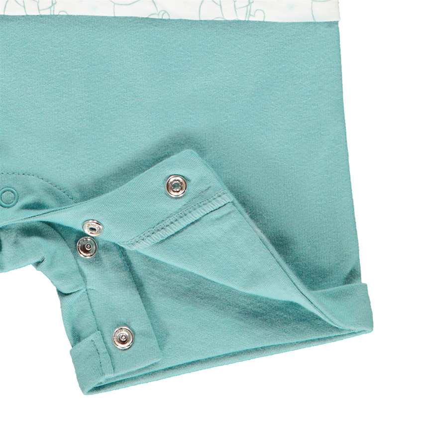 Combinaison courte en maille 2en1 imprimé Winnie pour bébé garçon 