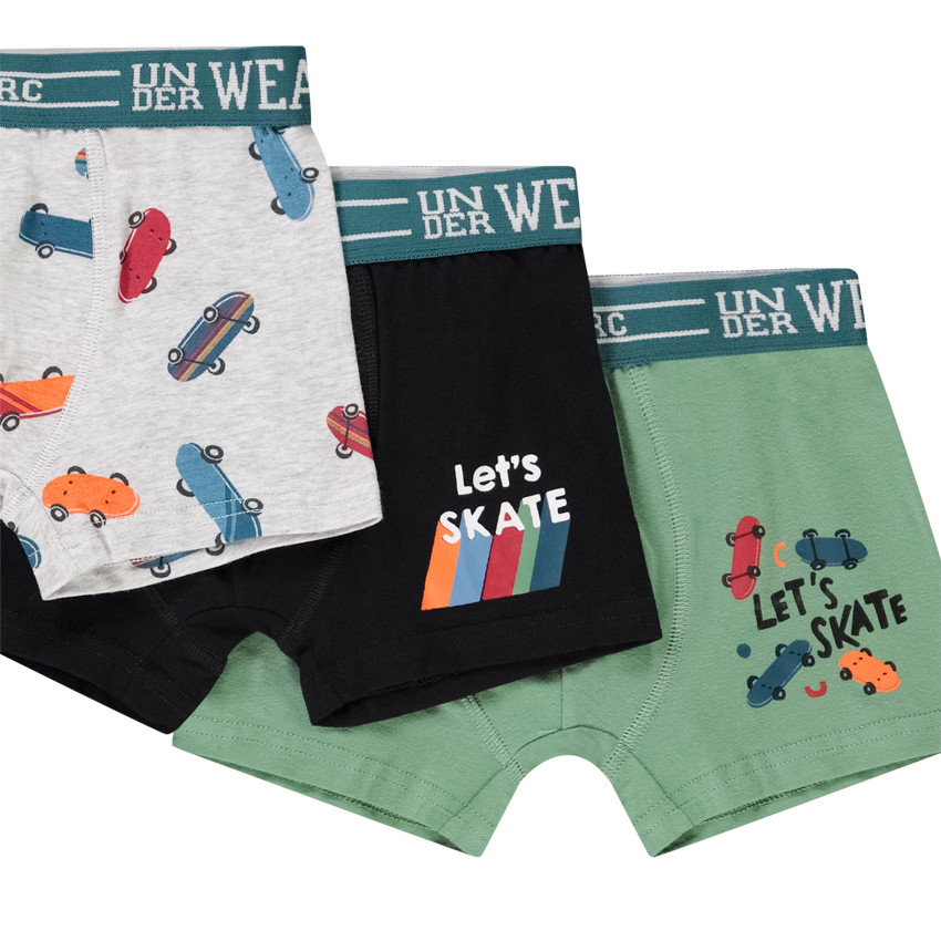 Lot de 5 boxers en jersey fantaisie pour garçon 