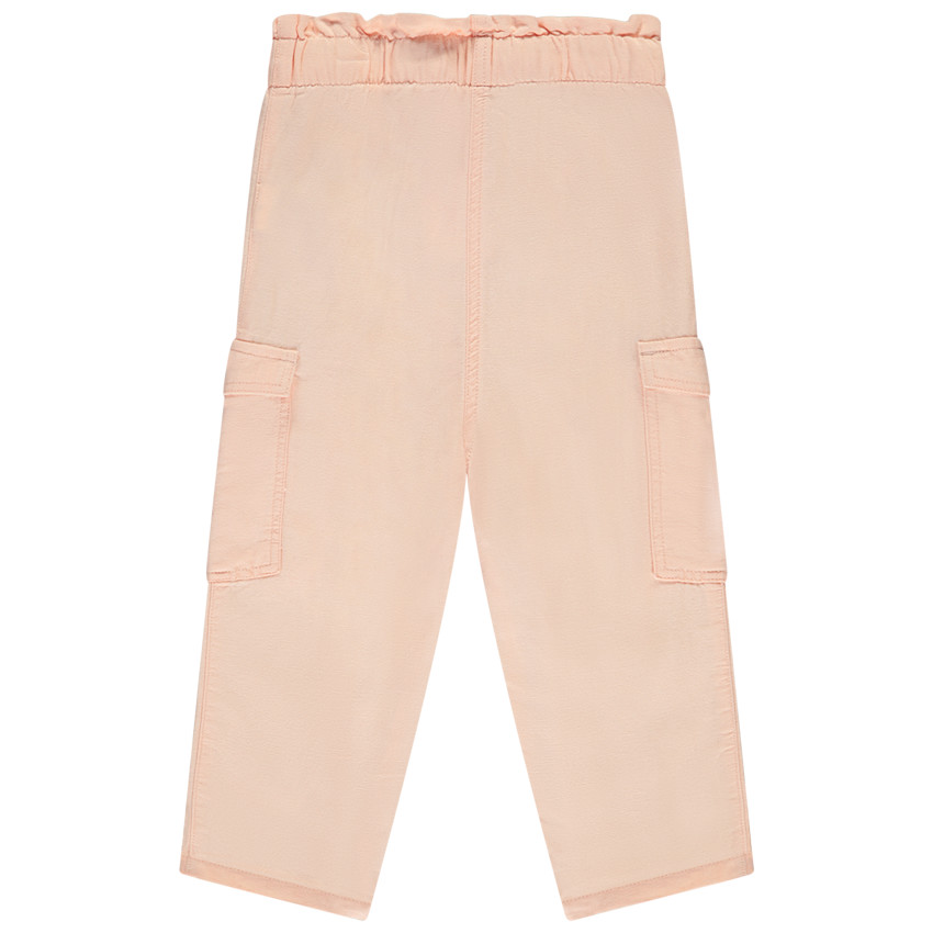 Pantalon uni style cargo pour bébé fille  
