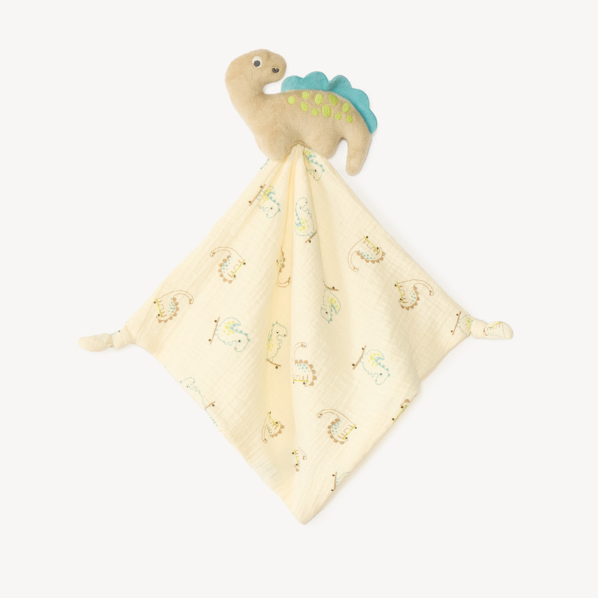 Doudou plat dino pour bébé garçon 