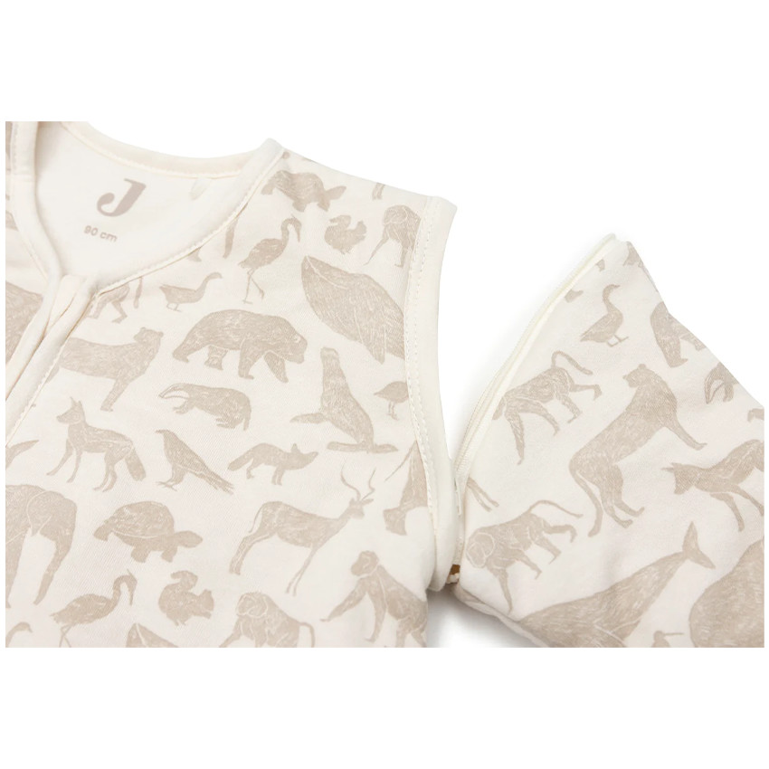 Gigoteuse manches amovibles 90 cm - Animals Nougat 