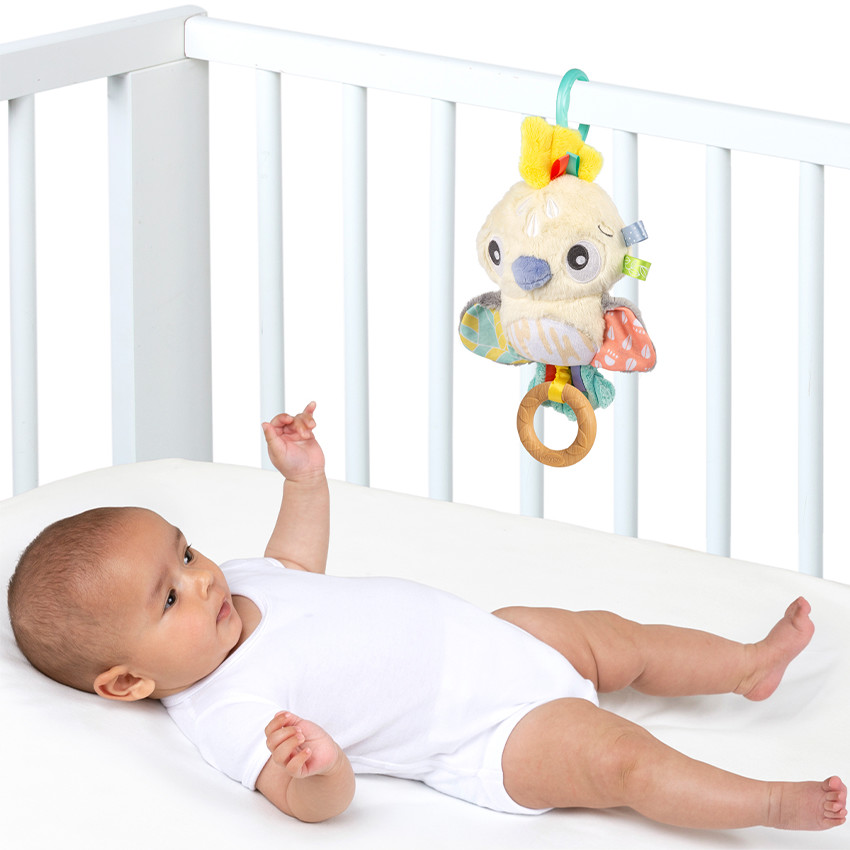 Peluche musicale à tirette fauna friends Cocky  