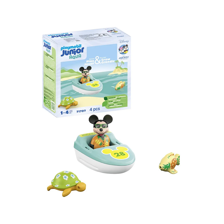 Set 4 pièces Disney Mickey avec bateau
