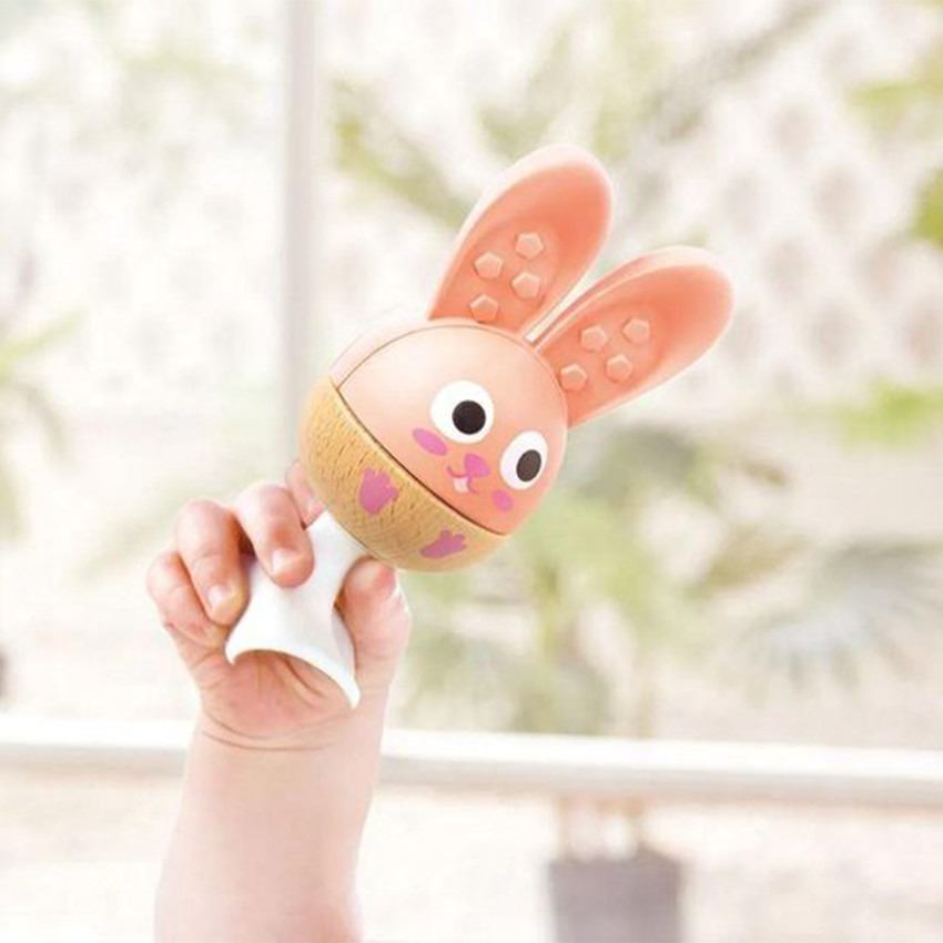 Ensemble hochet et anneau de dentition avec ventouse 