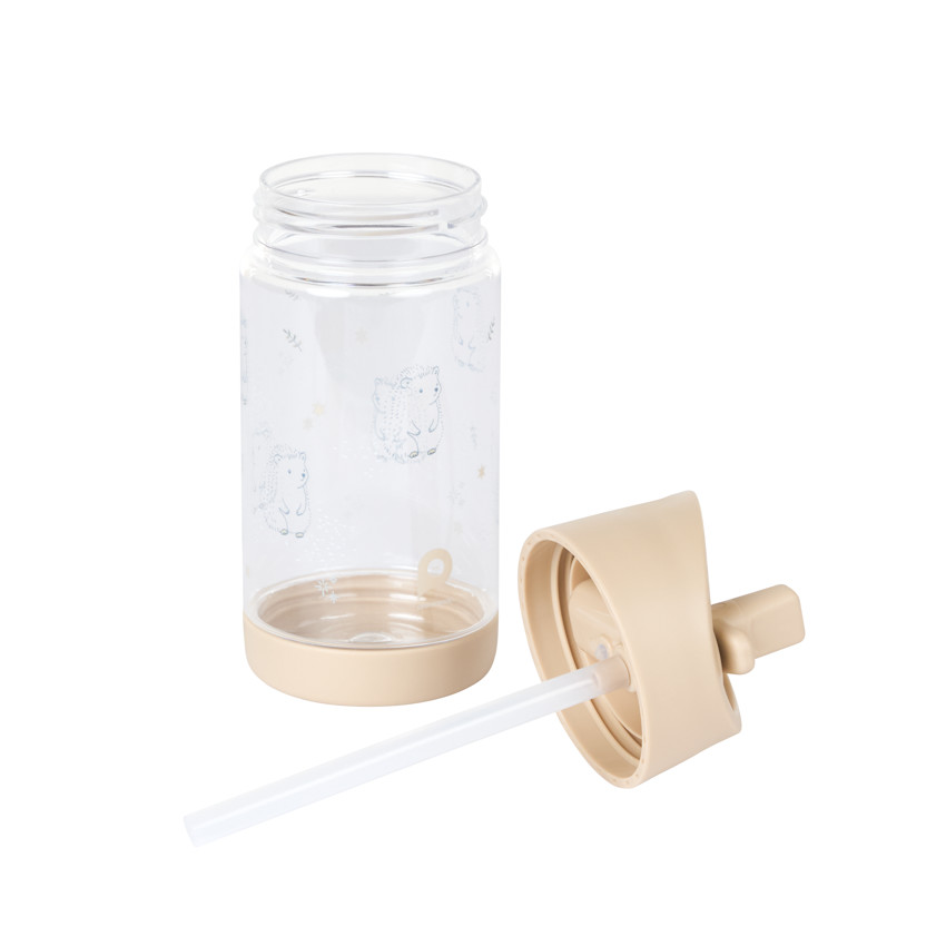 Gourde hérisson avec paille rétractable - 400ml 