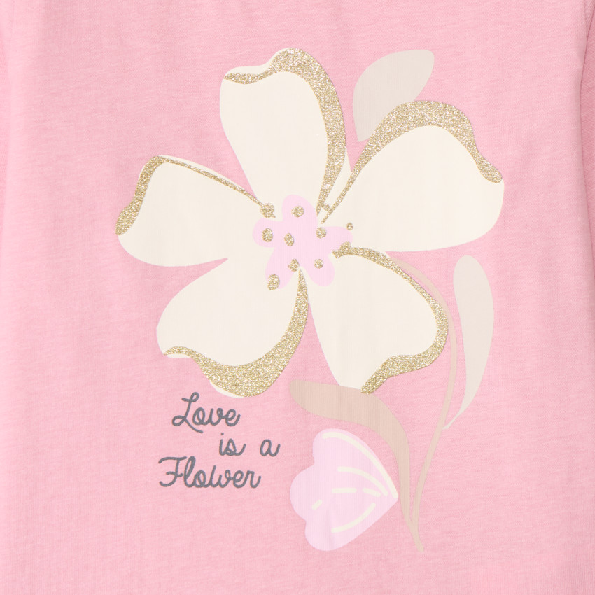 Lot de 4 t-shirts manches longues fantaisie pour fille 