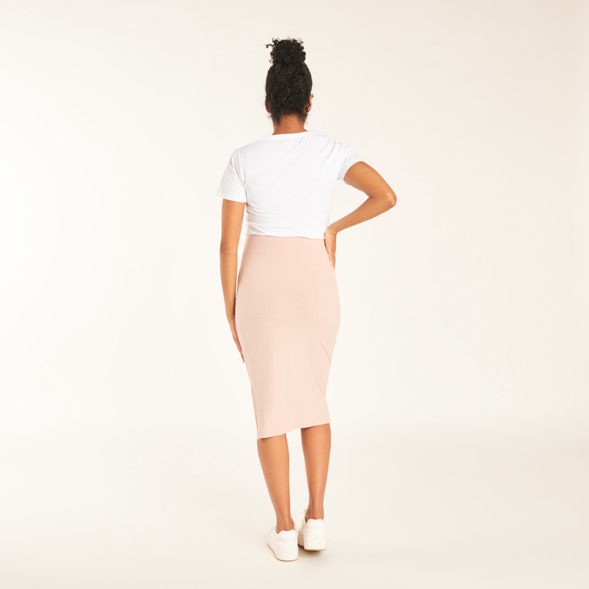 Jupe longue moulante uni pour femme 