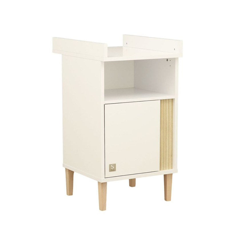 Meuble à langer + matelas Paloma blanc 