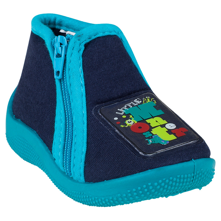 Chaussons forme bottillon à zip Disney patch Monstres & Cie 