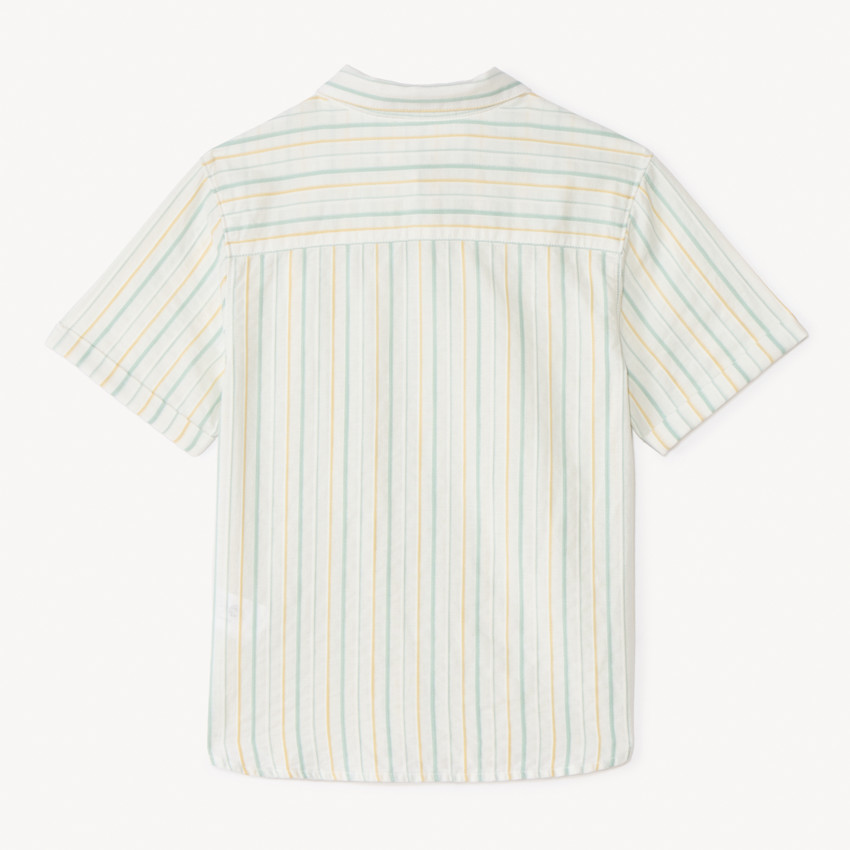Chemise à manches courtes rayée + nœud papillon pour garçon 