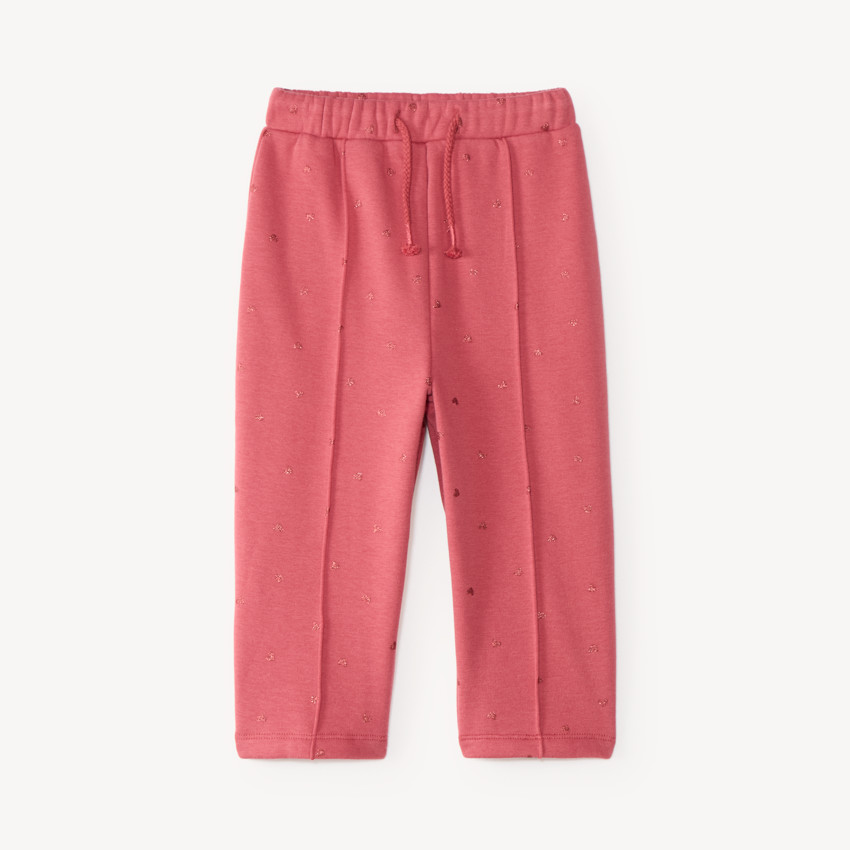 Pantalon de jogging bébé fille doublé en sherpa 