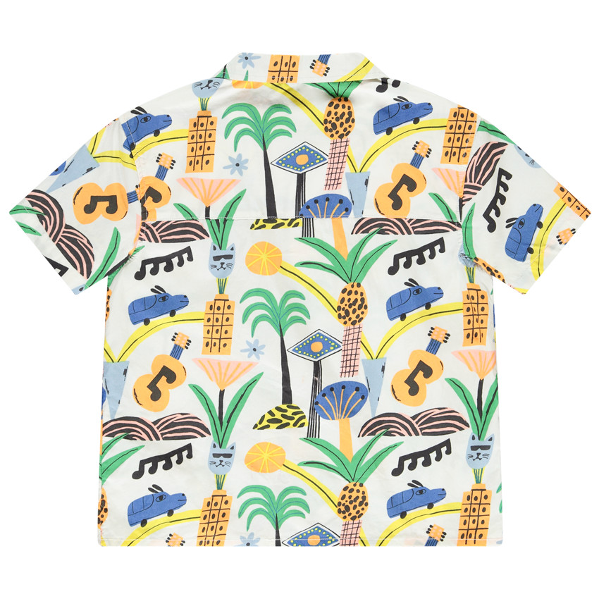 Chemise manches courtes imprimé fantaisie pour garçon 