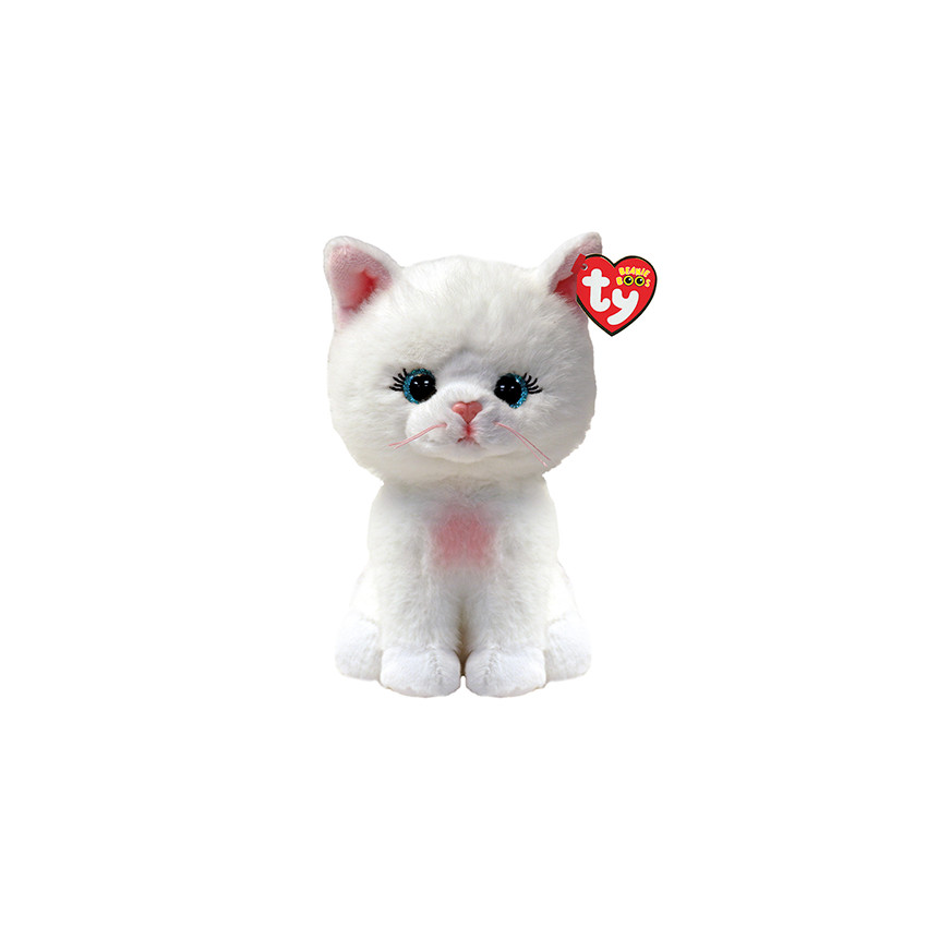 PETITES PELUCHES BEANIE BOOS SMALL - AMELIA LE CHAT BLANC BLANC 