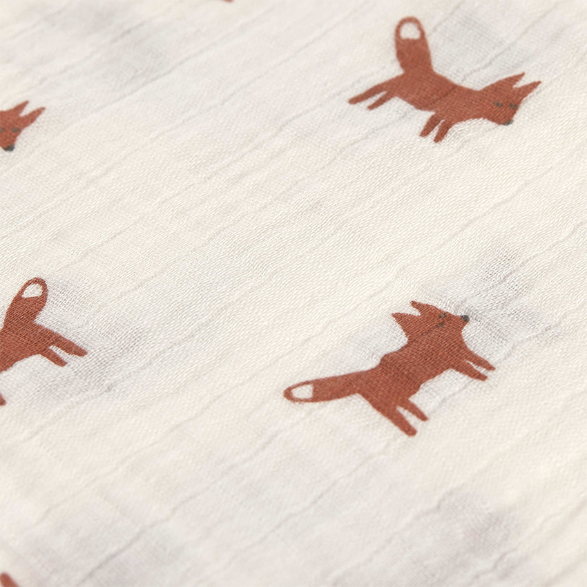 Lot de 3 langes Little Forest Renard - Ecru (Lassig) - Image 1