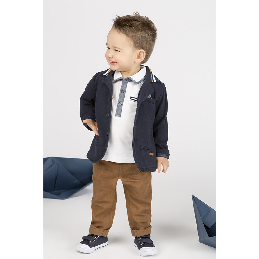 Pantalon chino en coton ottoman  