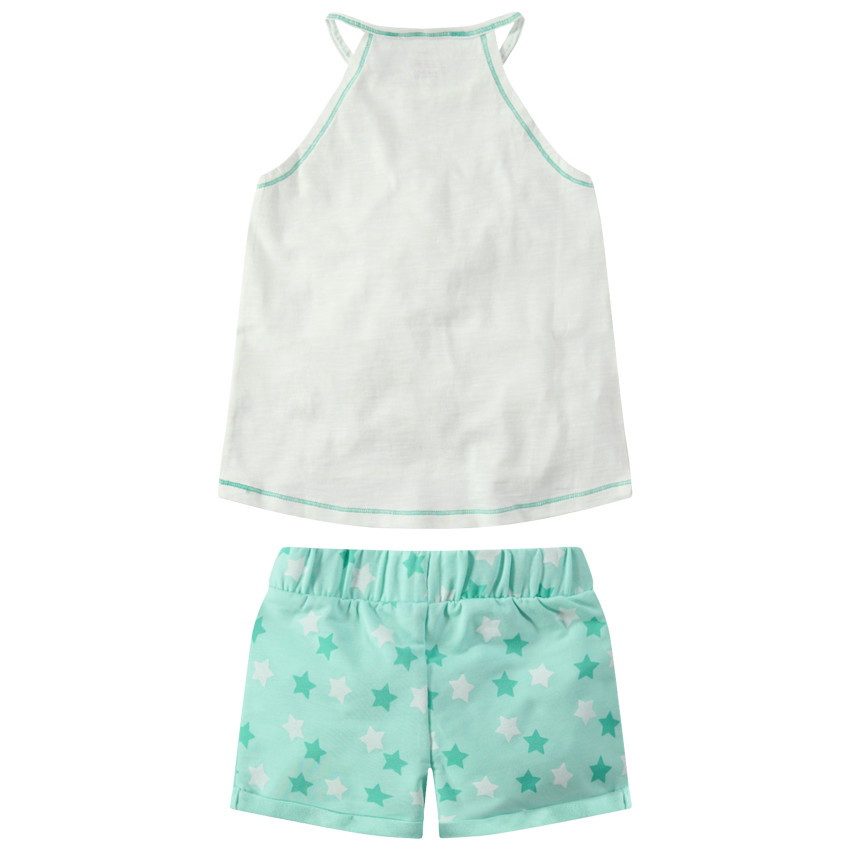 Ensemble débardeur print Jasmine Disney et short à étoiles all-over 
