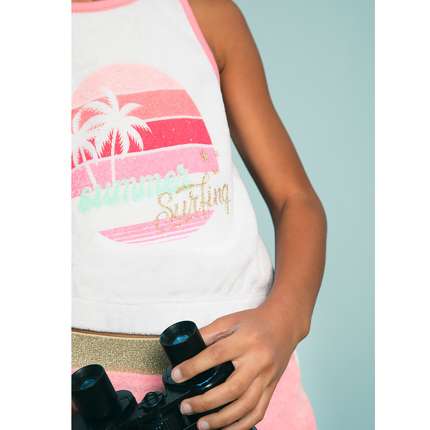 Ensemble de plage débardeur + short pour fille 