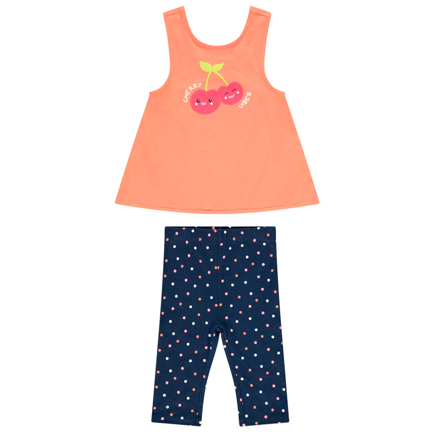 Ensemble de plage débardeur + legging pour bébé fille 