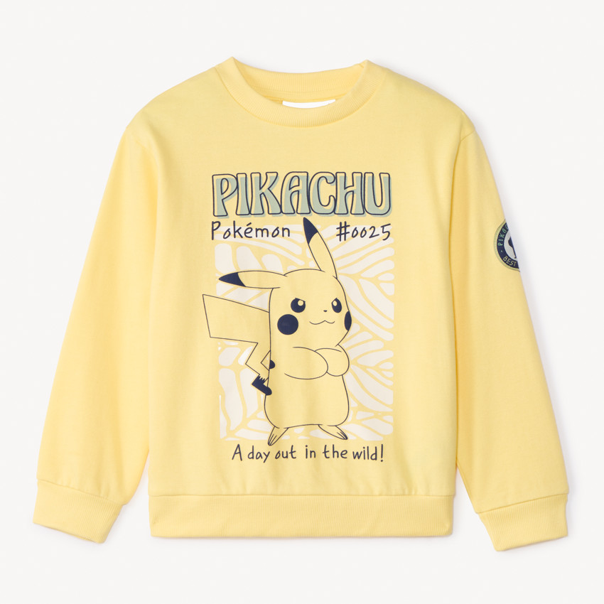 Sweat molleton print Pikachu Pokémon pour garçon 