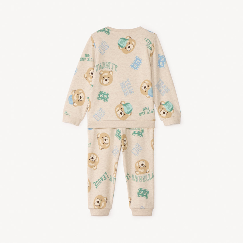 Ensemble jogging imprimé oursons pour bébé garçon 
