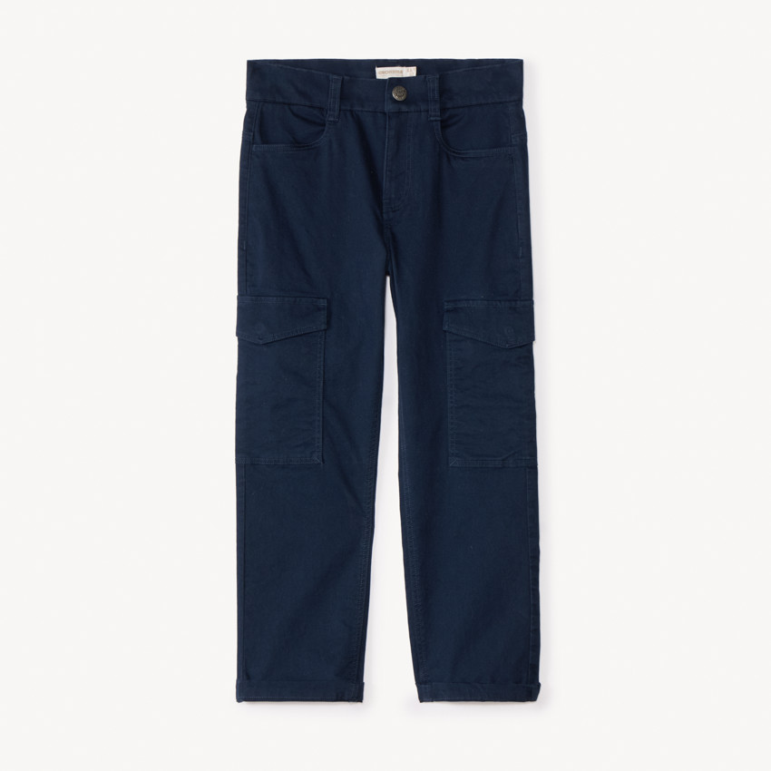 Pantalon cargo en toile unie pour garçon
