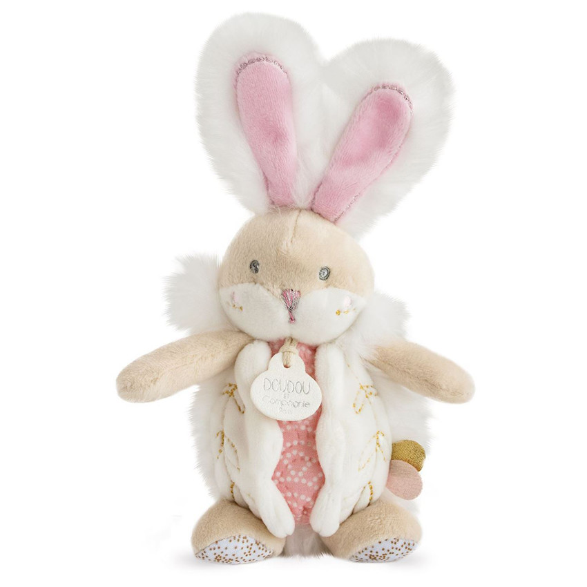 Coffret protège carnet de santé + peluche lapin  