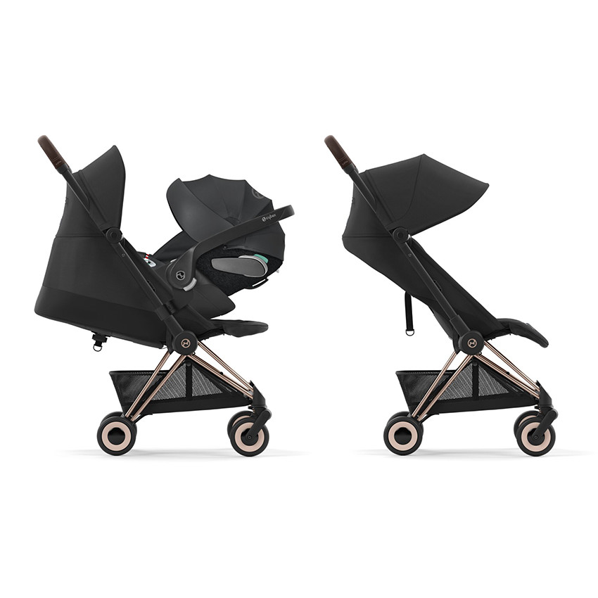 Poussette ultra-compacte Coya rosegold/sepia black - Noir (Cybex) - Image 4