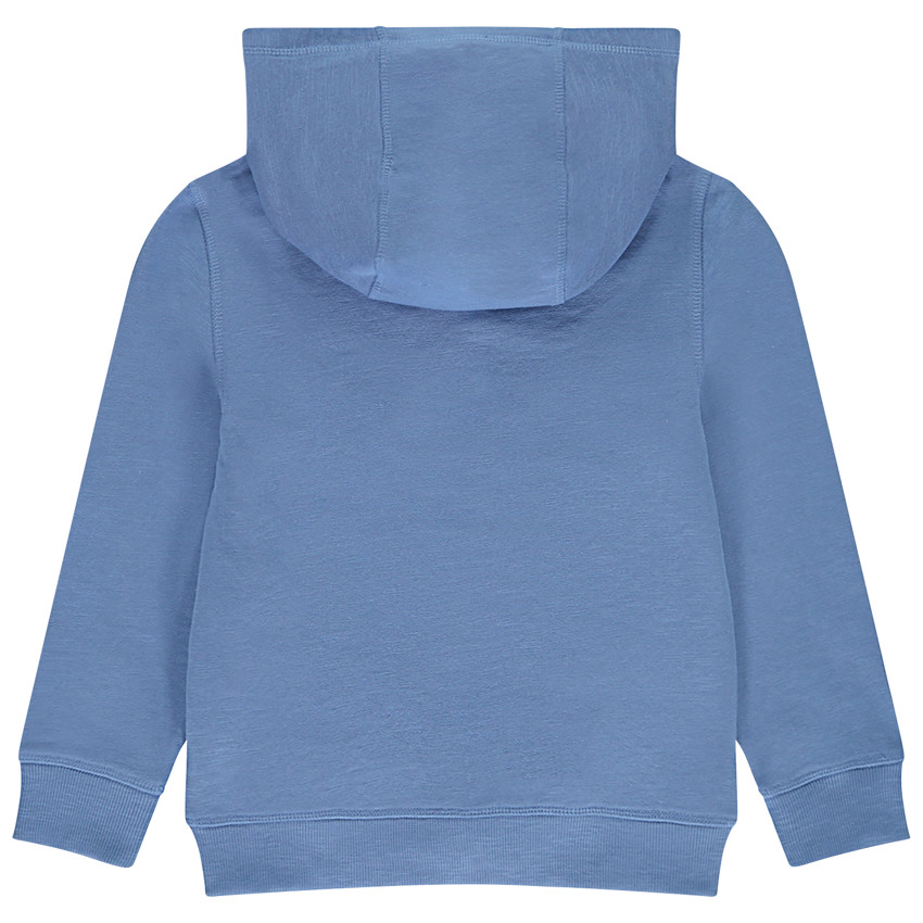 Gilet en molleton uni avec capuche pour garçon  