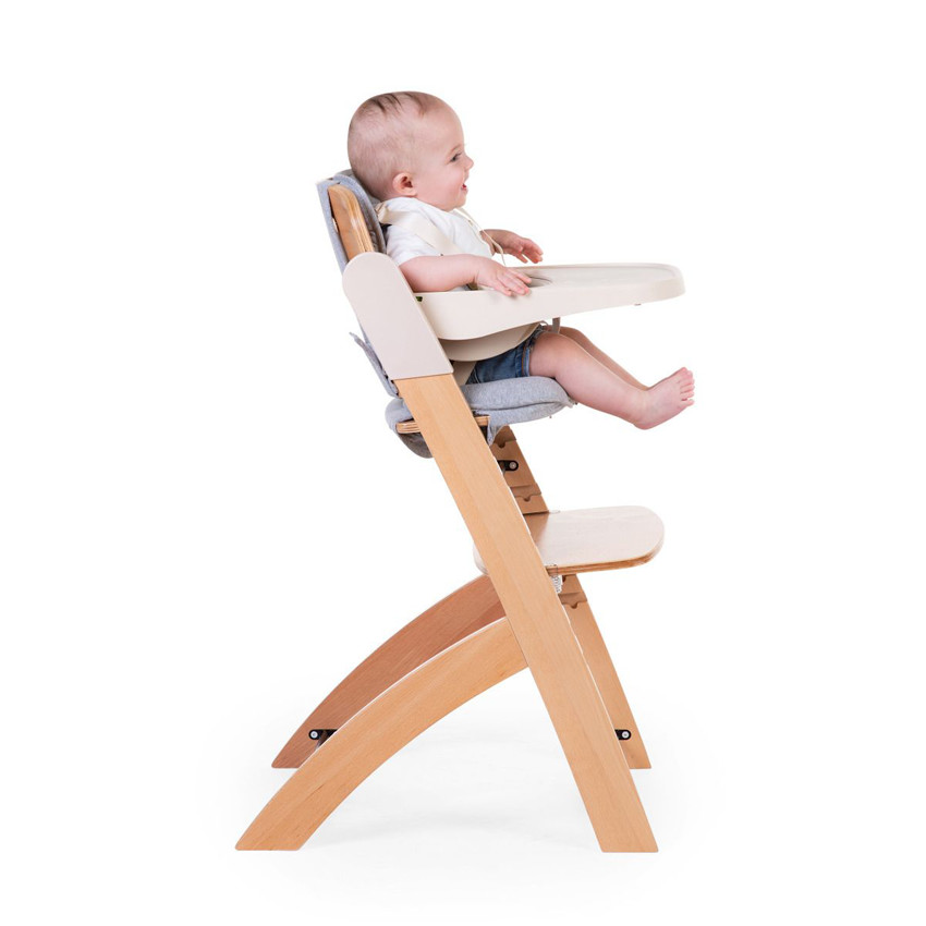 Chaise-haute évolutive Evosit coloris bois naturel/beige - Bois (Childhome) - Image 2