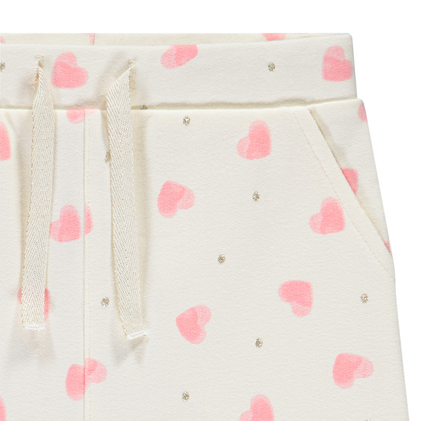 Jogging molleton imprimé pailleté pour bébé fille 