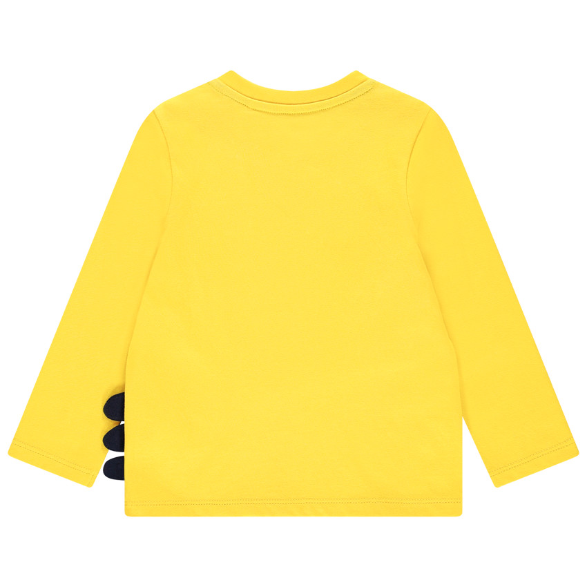 T-shirt manches longues en coton print dragon ludique 