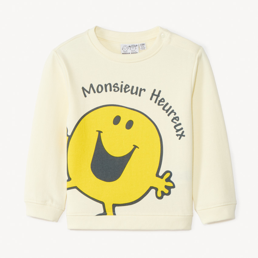 Sweat molleton Monsieur Heureux pour bébé garçon
