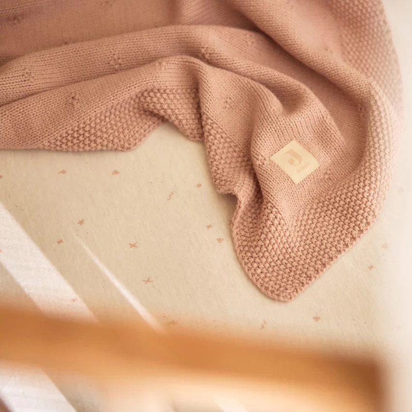 Couverture lit Cosy Knit 100x150 cm Wilde rose 
