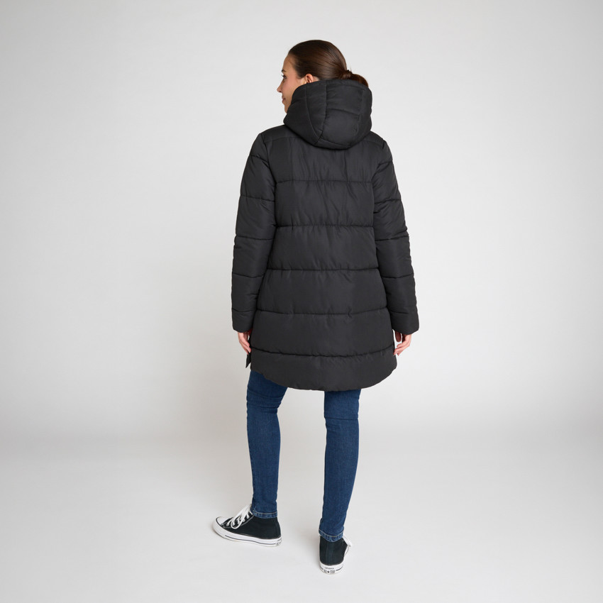 Doudoune évolutive longue et matelassée pour femme 