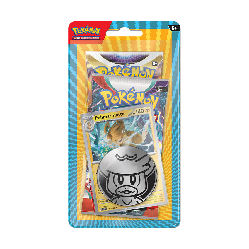 Pack de 2 boosters Pokémon + carte promo (modèle aléatoire) 