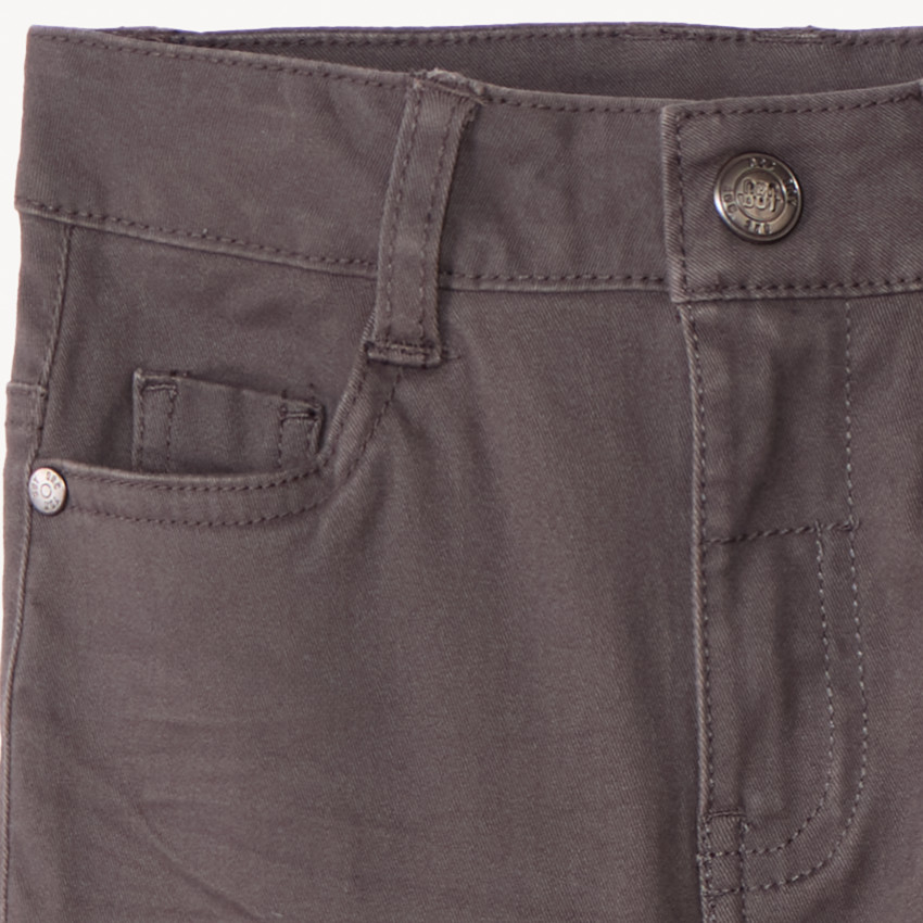 Pantalon slim en twill effet crinkle pour garçon 