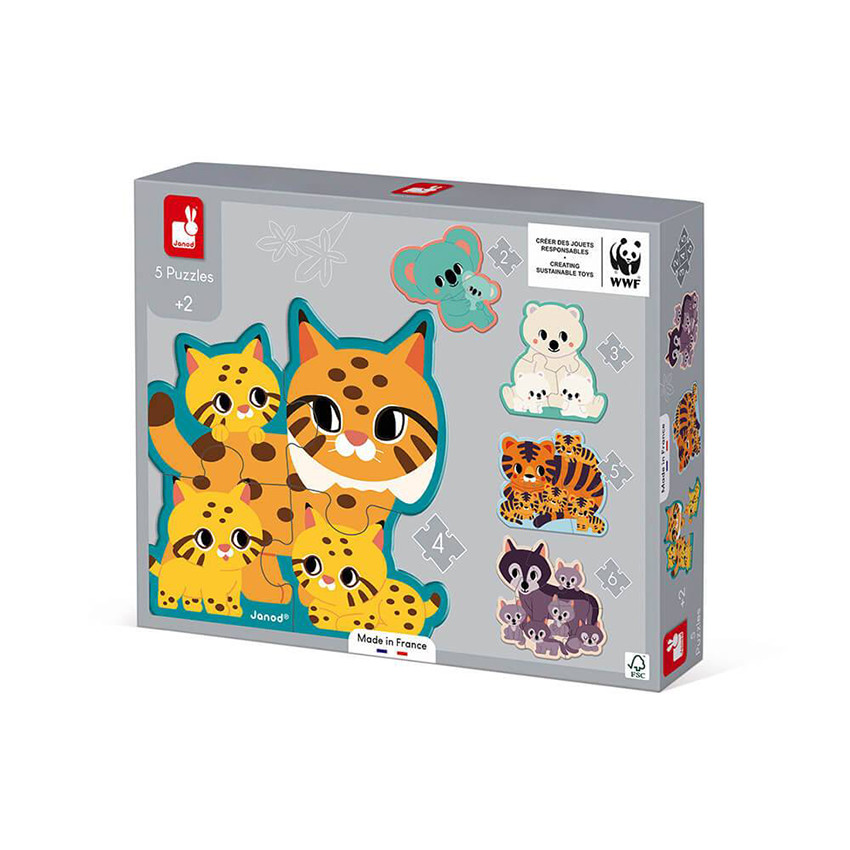 5 Puzzles Evolutifs Animaux Main 5 Puzzles Evolutifs Animaux
