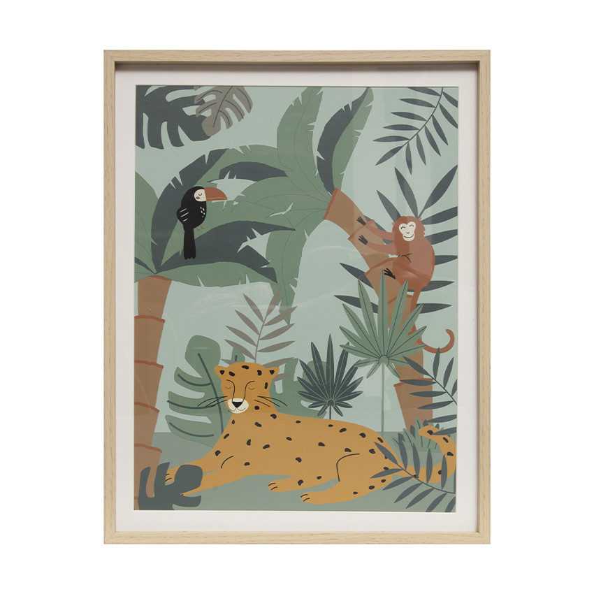 Tableau décoratif Jungle 40 x 50cm 