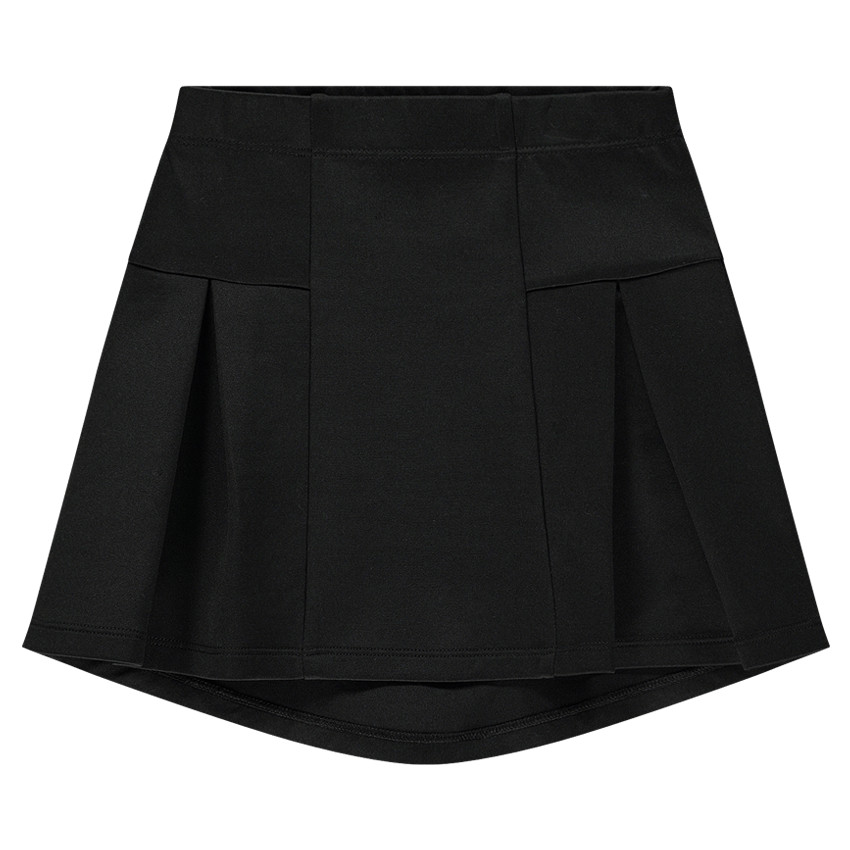 Jupe trapèze noire unie  