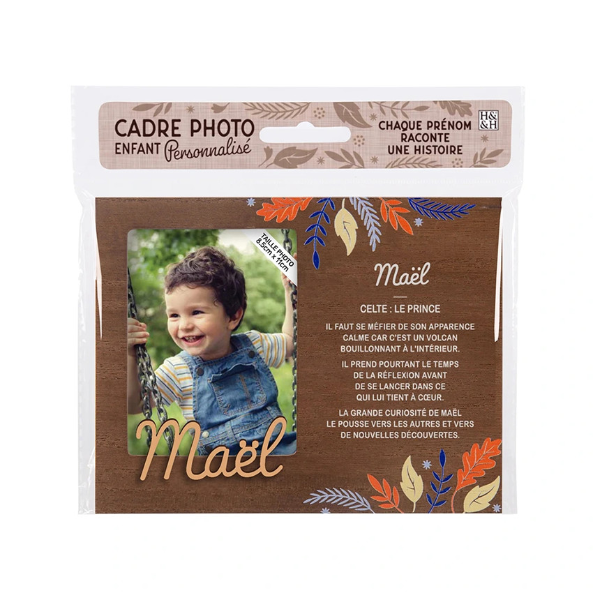 Cadre photo personnalisé 18,5 x 14,5 cm Maël 