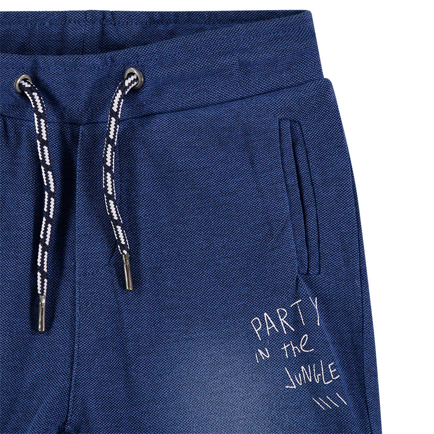 Bermuda en maille effet jeans used avec poches 