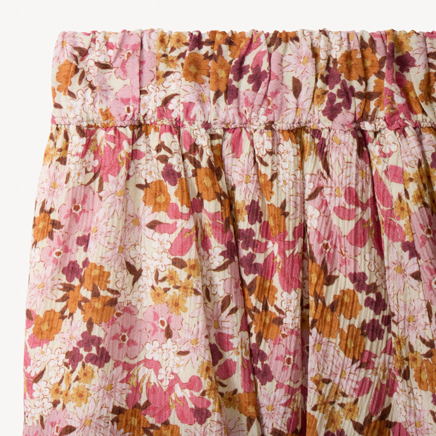 Jupe volantée imprimé floral pour fille 