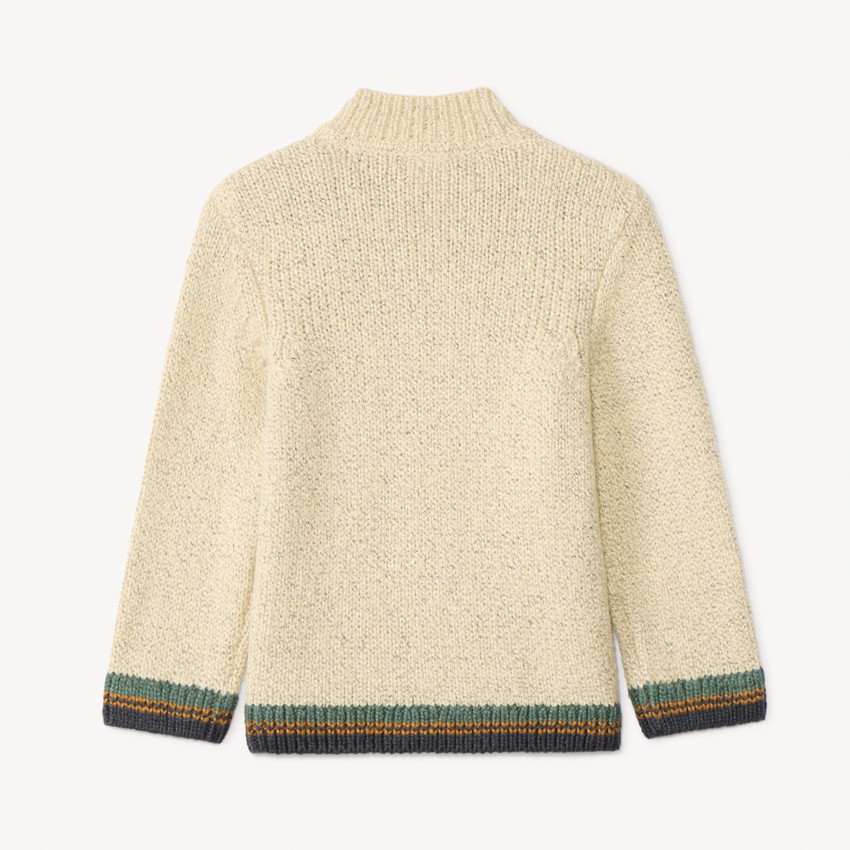 Pull camionneur en tricot effet neps pour bébé garçon 