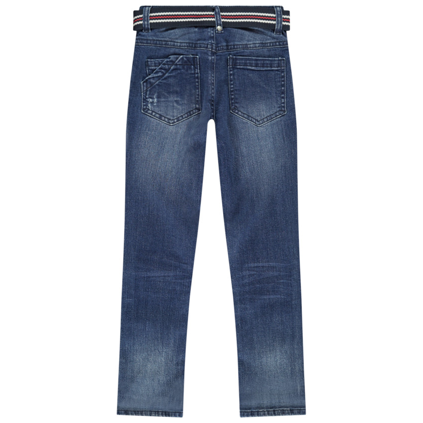 Jean slim avec ceinture pour garçon 