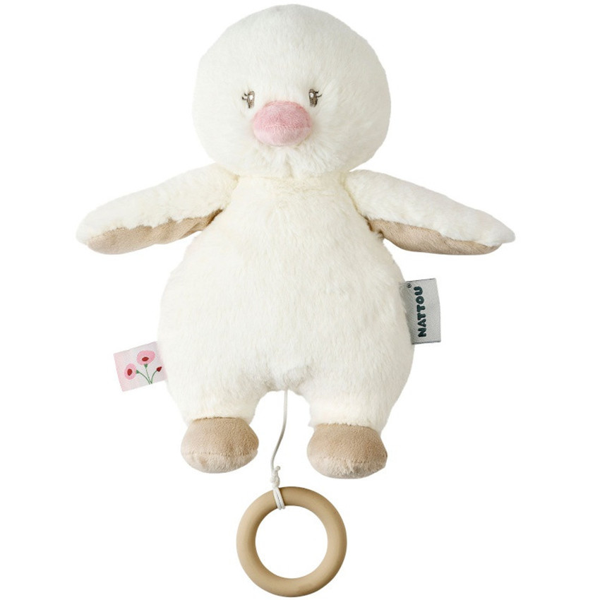 Peluche musicale -Canard blanc - Fanfan - 30cm