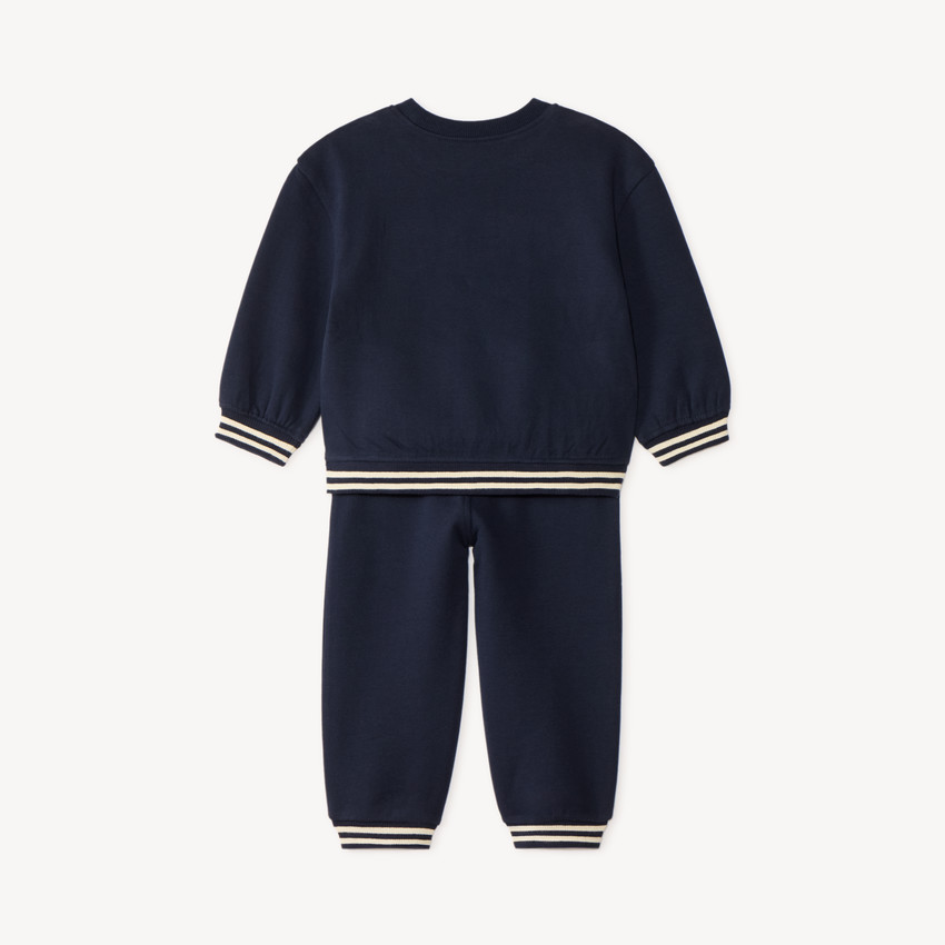 Ensemble de jogging bébé garçon broderie bouclette voiture 
