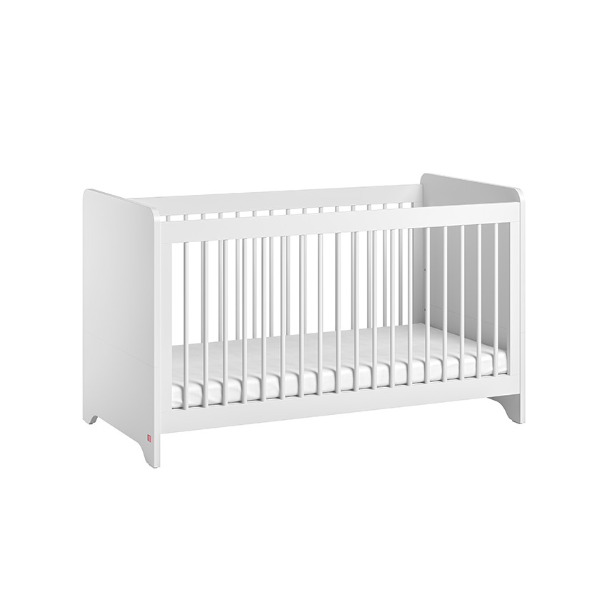Lit bébé évolutif 70 x 140 cm Ova blanc 